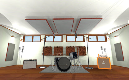 CEILING BAFFLE -  Steel Grey & Gunstock