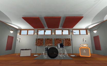 CEILING BAFFLE -  Wine & Gunstock