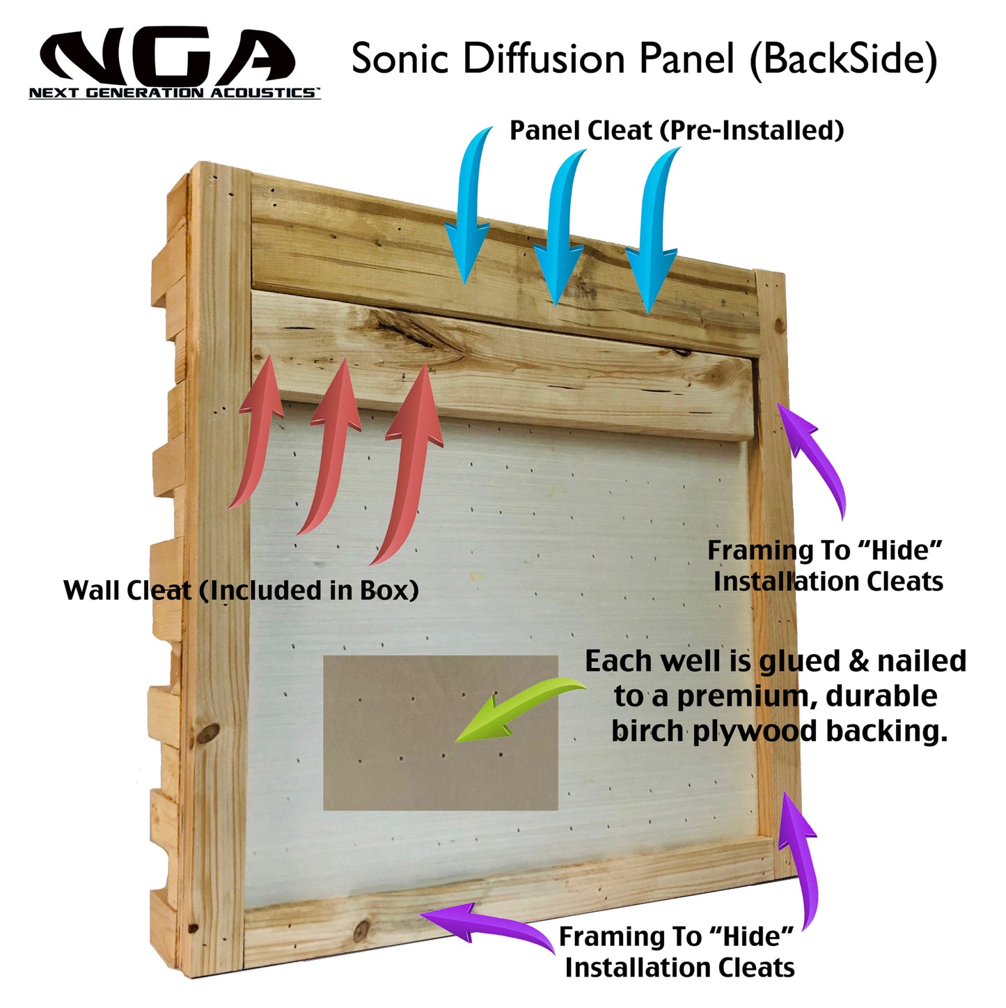 SONIC DIFFUSER - ALL NATURAL - (2ft x 2ft)